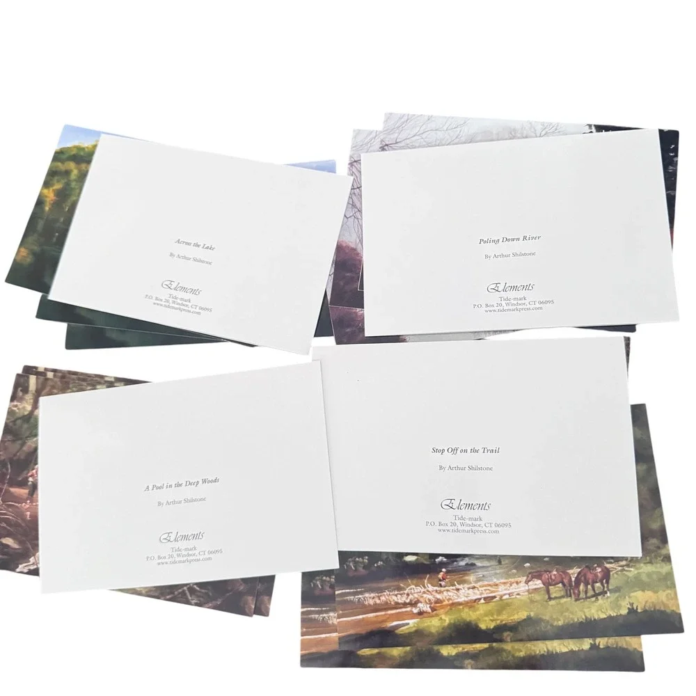 Art‎ of Fly Fishing Note Cards by Arthur Shilstone, 15 Deluxe Blank Cards EUC